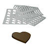 Трафарет для шоколада - "Сердце", 35*25мм, 48 ячеек (CHASIL 3) 