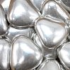 картинка Сердца с шоколадной начинкой - Серебряные перламутровые, 1кг. (AI 24810) 