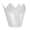 Бумажные формы для выпечки - "Тюльпан", Белый, 50*h80мм. 200шт.