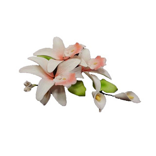 картинка Цветы из мастики - "Букет орхидей" (11177i/p) 