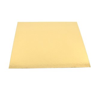 картинка Подложка квадратная, картон, золотой, 28*28см., 1.3мм., 1шт. 