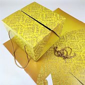картинка Упаковка для торта - "Золото", 25*25*18см. 