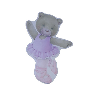 картинка Топпер для торта - "Мишка в пуантах" 