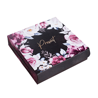 картинка Упаковка для кондитерских изделий, "Present", 14*14*3,5см. 