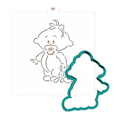 Форма для пряника "Маленькая девочка 2" 