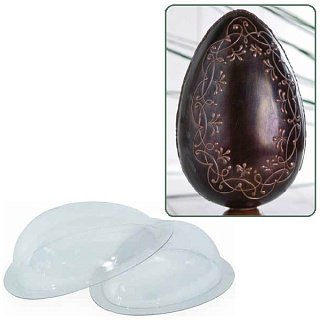 картинка Форма поликарбонатная для шоколада - "Праздничное яйцо", половина, 54x36см. 