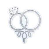 картинка Силиконовая форма - "Свадебные кольца" 