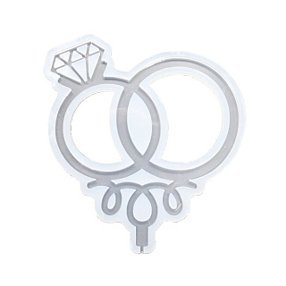 картинка Силиконовая форма - "Свадебные кольца" 