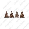 картинка Готовые украшения из шоколадной глазури - "Ель", треугольник 33*45мм, 30шт. 