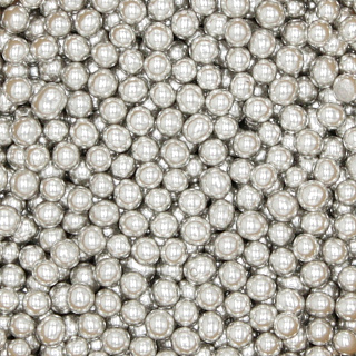 картинка Сахарные бусинки - Серебряные перламутровые, 5мм. 1кг. (AI 28100) 