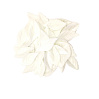 картинка Вафельные листья - "Лист розы", белый, 40шт. 