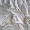 картинка Вафельный листья - "Лист розы", Белый, 1000шт. (13930) 