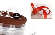 картинка Прозрачная лента с красной полосой, 50м. (24355*D) 