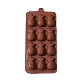 картинка Форма для льда и шоколада "Ананас", 22,5*10,5см.,12 ячеек 