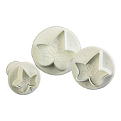 Набор плунжеров кондитерских "Листья", 3шт 