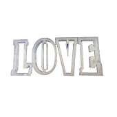 Набор вырубок - "Буквы LOVE", 10см.  