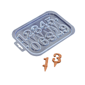 картинка Форма для шоколада "Цифры на ножке", 21*15см.,10 ячеек 