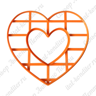 Форма для торта "Сердце с внутренним элементом" 25 см 