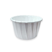 Бумажные формы для маффинов ламинированные - Белые, 50*h40мм. 100шт.