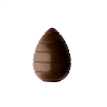 картинка Поликарбонатная форма "Chocolate World" – Яйцо полосатое 