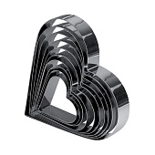 картинка Металлическая форма - Сердце, 18*h5см. (7H5x18RU) 