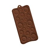 картинка Форма для льда и шоколада - "Пуговки", 19 ячеек 