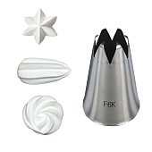 Насадка №F6K (BS0F6K) - "Шестиконечная звезда", 18мм.