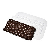 картинка Пластиковая форма для шоколада - "Плитка пузырьки" 