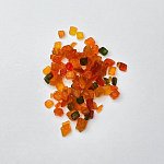 картинка Цукаты разноцветные, папайя, 6*6мм., 500г. 