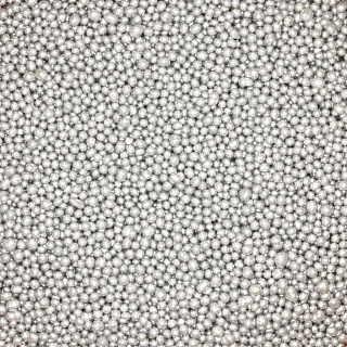 картинка Сахарные бусинки - Серебряные перламутровые, 2мм. 1кг. 