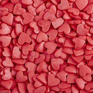 картинка Посыпки - "Сердечки красные", 75гр. 