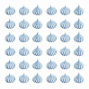 картинка Сахарные фигурки "Безе" рифленые голубые, 40гр. 