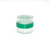 картинка Прозрачная лента с зеленой полосой, 2м. 