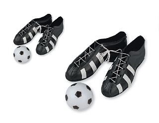 картинка Игровой комплект для торта - "Футбольные бутсы и мяч" (24096/p) 