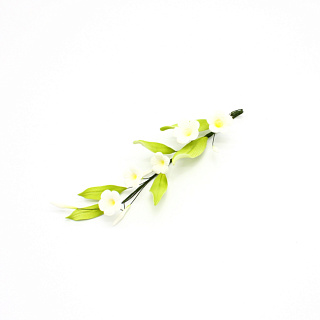 картинка Цветы из мастики - "Ветка с листьями и цветочками" (11167/p) 