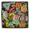 картинка Вафельные цветы - "Кувшинки на трилистнике", микс, 10шт. 