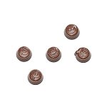 картинка Поликарбонатная форма "Chocolate World" - Пралине смайлики 
