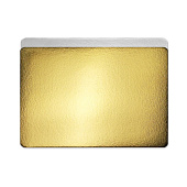 картинка Подложка прямоугольная, картон, зол./бел., 28*37см., 3.2мм., 1шт. 