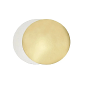 картинка Подложка круглая, картон, зол./бел., 24см., 1.5мм., 50шт. 