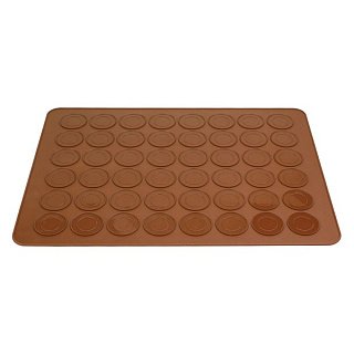 Силиконовый коврик с выделеной разметкой для выпечки макаронс, 415*395мм. 