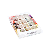 картинка Коробка для 12-ти конфет "Зонтики", 19*15*3,6см. 