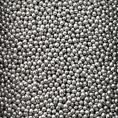 картинка Сахарные бусинки - Серебряные перламутровые, 4мм. 50гр. 