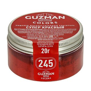 картинка Краситель порошковый "Guzman" - Супер красный №245, 20гр. (G24500) 