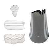 Насадка №158 (BX0158) - "Лепесток с резным краем", 15мм.