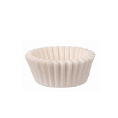 Капсулы бумажные круглые белые (45г/м²), 40*h21мм. 1000шт.