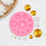 картинка Молд силиконовый "Полусферы Диско" от 5 до 33 мм. 