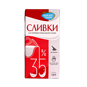 картинка Сливки животные "Чудское озеро" 35%, 1л. 