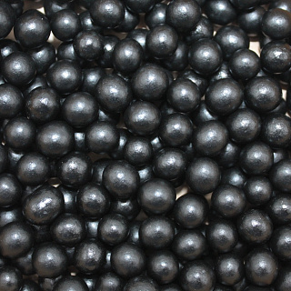картинка Сахарные бусинки - Черные блестящие, 8мм. 1кг. (AI 27983) 