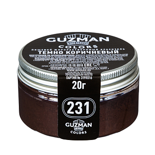 картинка Краситель порошковый "Guzman" - Темный коричневый №231, 20гр. (G23100) 
