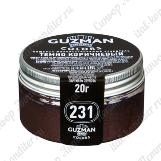 картинка Краситель порошковый "Guzman" - Темный коричневый №231, 20гр. (G23100) 